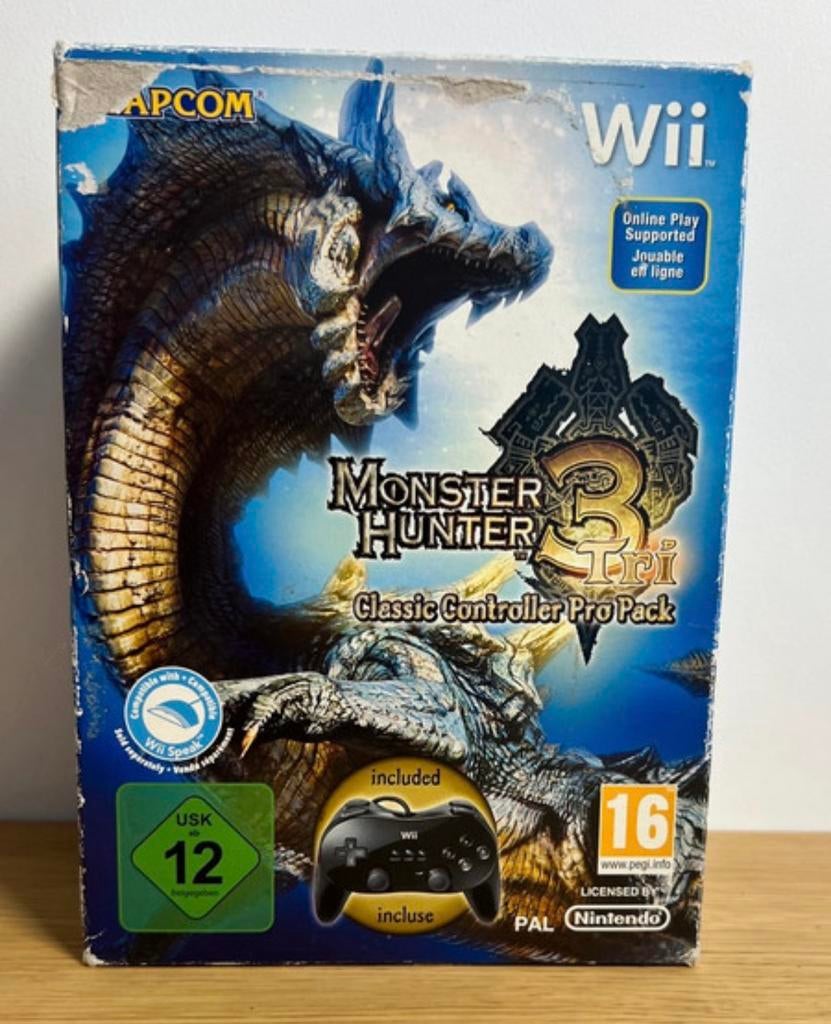 Nintendo Wii Monster Hunter 3 Bundel, Games en Spelcomputers, Verzenden, Zo goed als nieuw