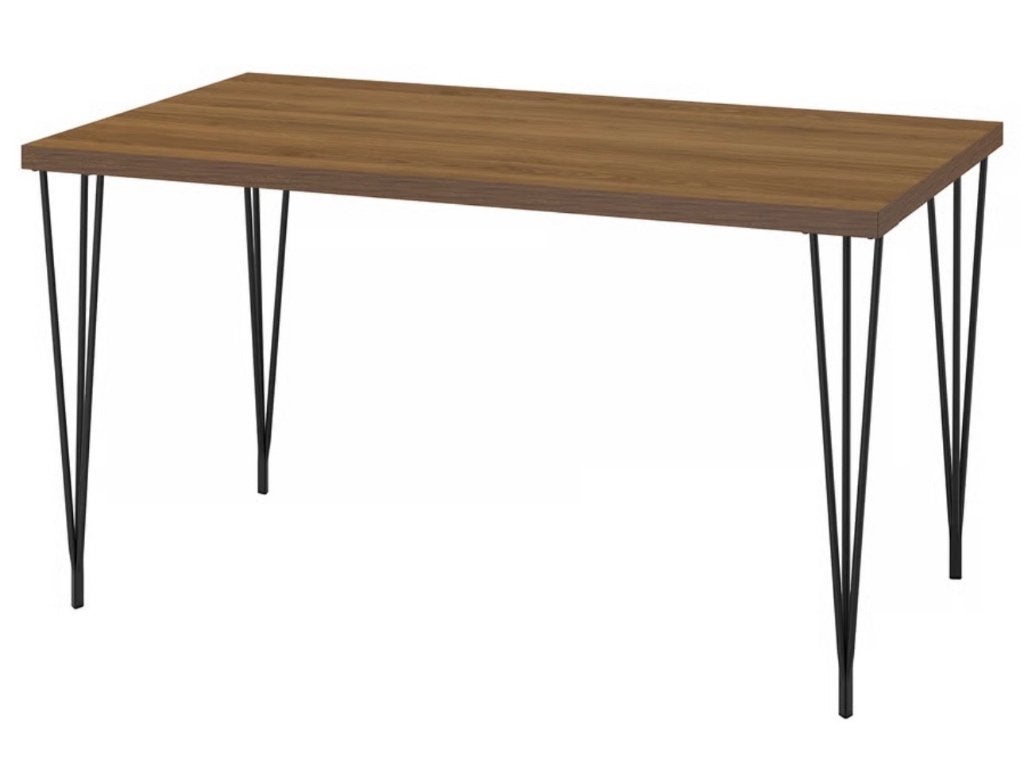 Walnoot houten tafel IKEA, Ophalen, 100 tot 150 cm, 50 tot 100 cm, Zo goed als nieuw