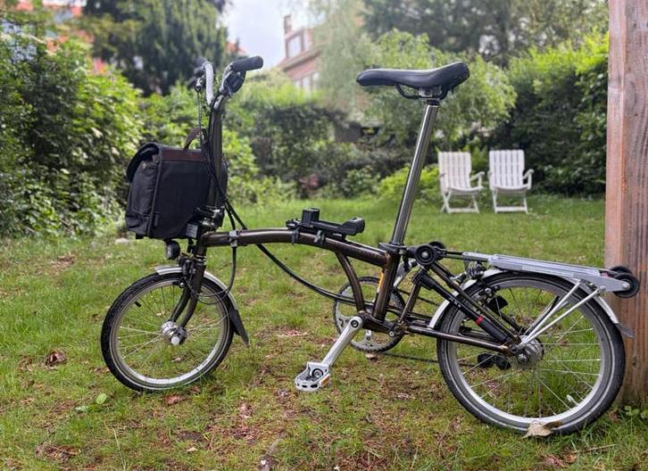 Brompton gloss black lacker, Ophalen, Zo goed als nieuw, Brompton, Versnellingen