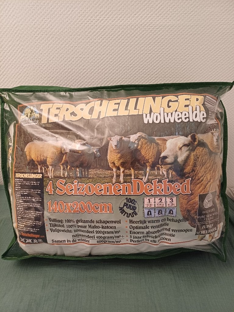 1 persoon dekbed 4 seizoenen zuivere wol, Ophalen, Eenpersoons, Wit, Overige merken