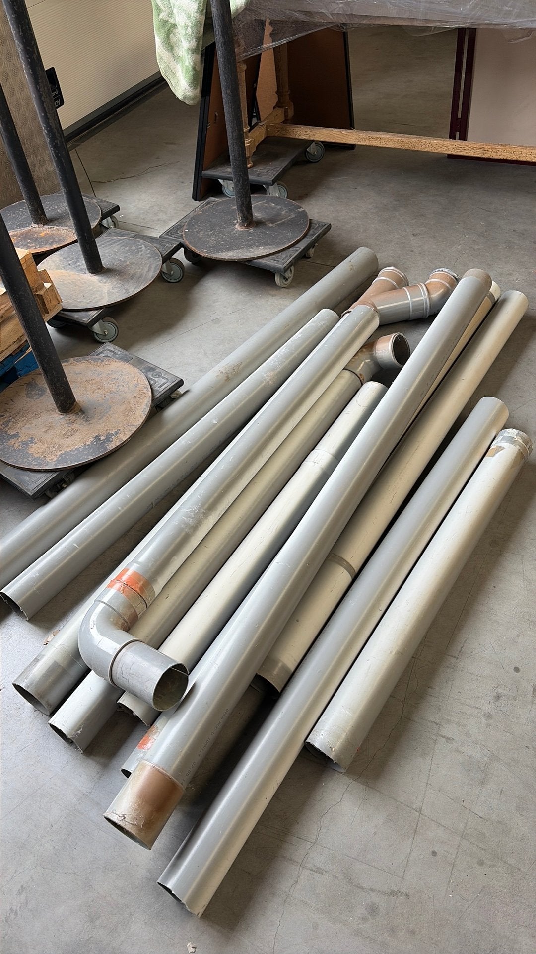 Gratis pvc afvoerbuizen, Ophalen, Gebruikt