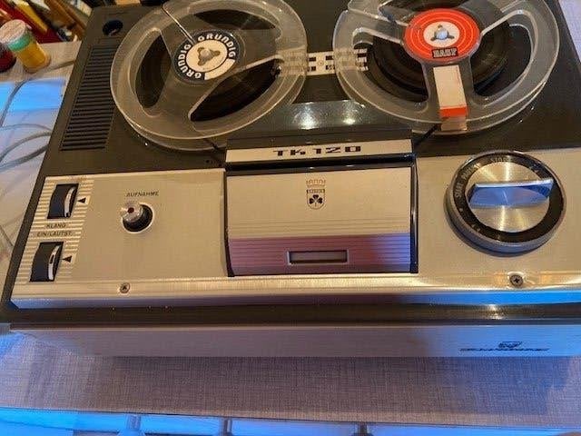 vintage spoelenbandrecorder Grundig TK 120, TV, Hi-fi & Vidéo, Enlèvement, Utilisé, Grundig