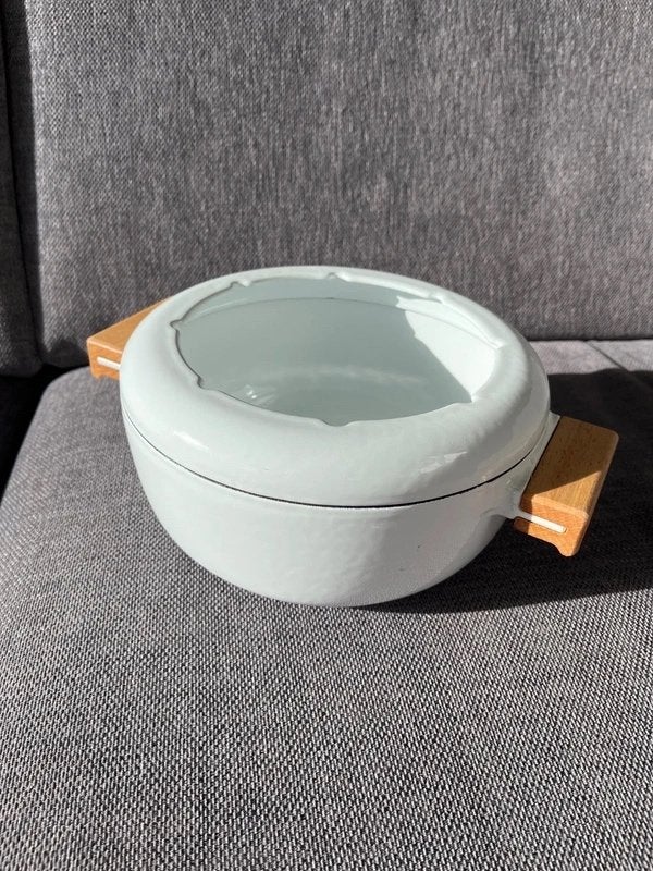 Staub vintage fonduepot, Gebruikt, Gietijzer, Overige typen, Ophalen of Verzenden