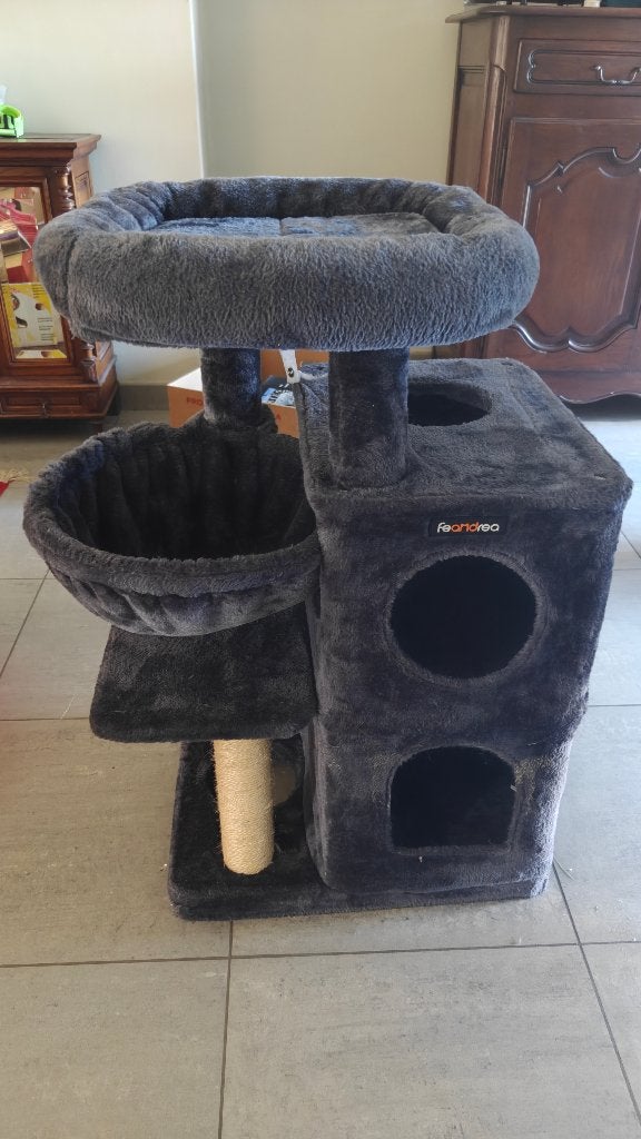 kattenboom met krabpaal, Dieren en Toebehoren, Ophalen, Zo goed als nieuw, Krabpaal