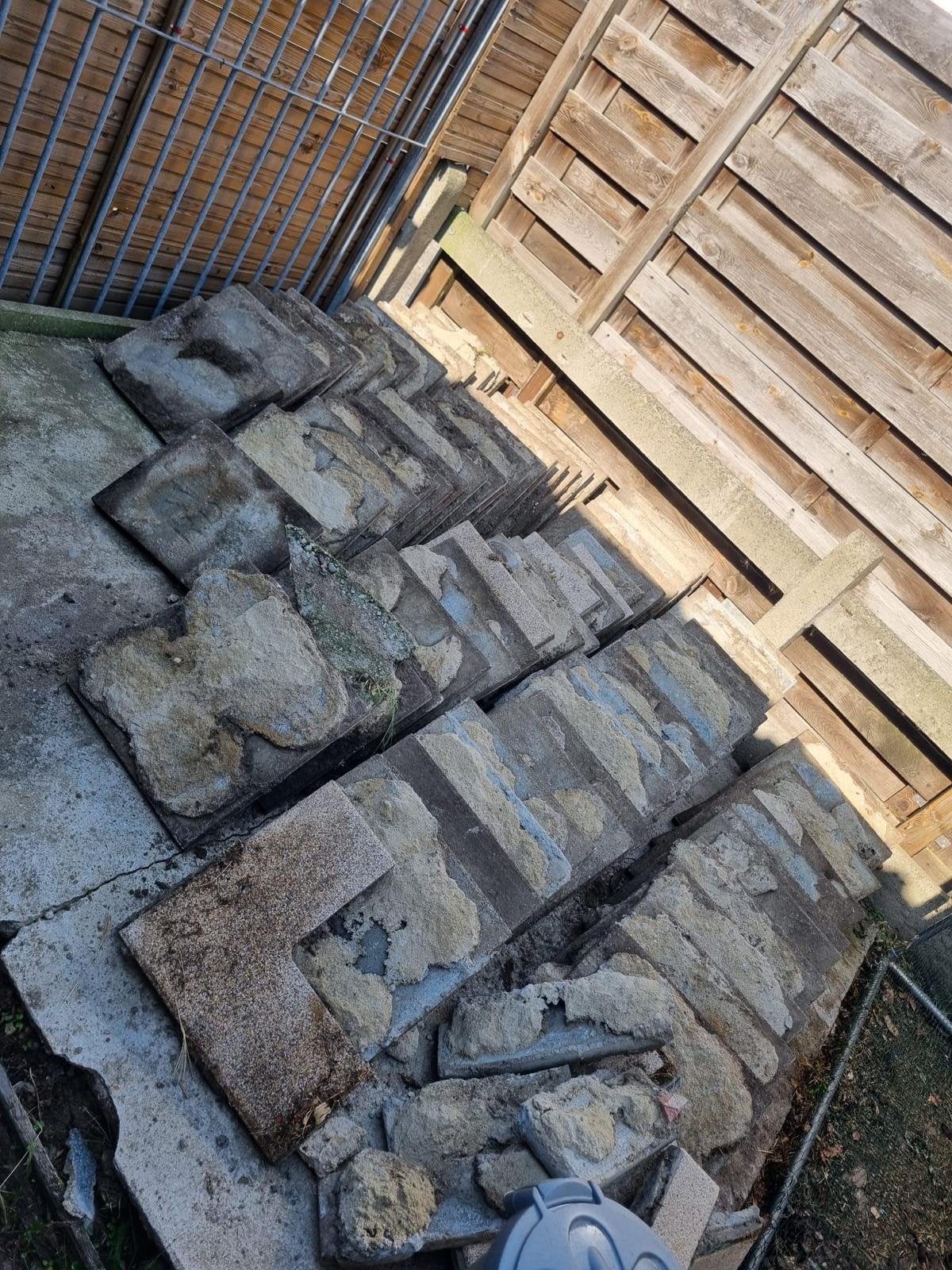 Terrastegels gratis, Enlèvement, Utilisé, Tuiles de terrasse