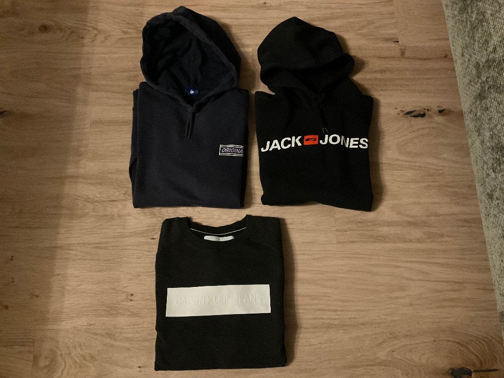 Truien large Tommy Hilfiger, Calvin klein, Nike, jack&jones, Tommy Hilfiger, Taille 52/54 (L), Enlèvement, Porté