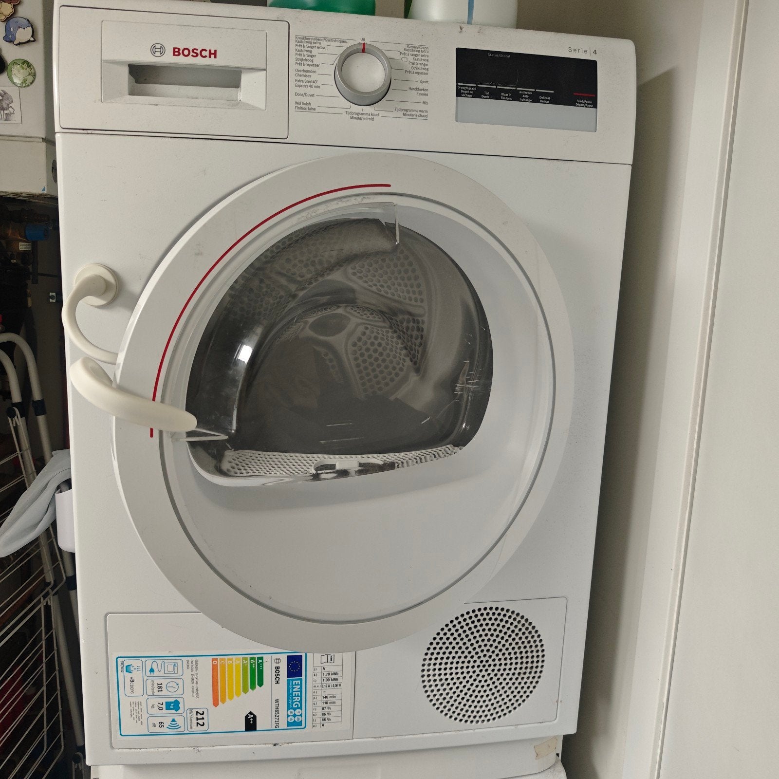 Bosch Droogkast, Elektronische apparatuur, Droogkasten, Ophalen, 6 tot 8 kg, Gebruikt, Voorlader