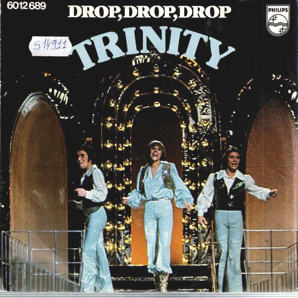 Vinyl, 7"  /  Trinity   – Drop, Drop, Drop, Ophalen of Verzenden, Overige formaten, Overige typen