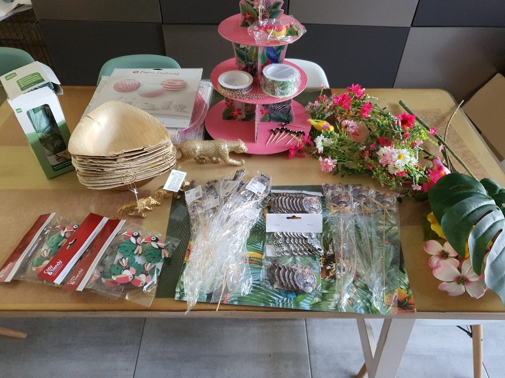 Jungle decoratie pakket ideaal voor communie, Ophalen of Verzenden, Nieuw, Kraamcadeau
