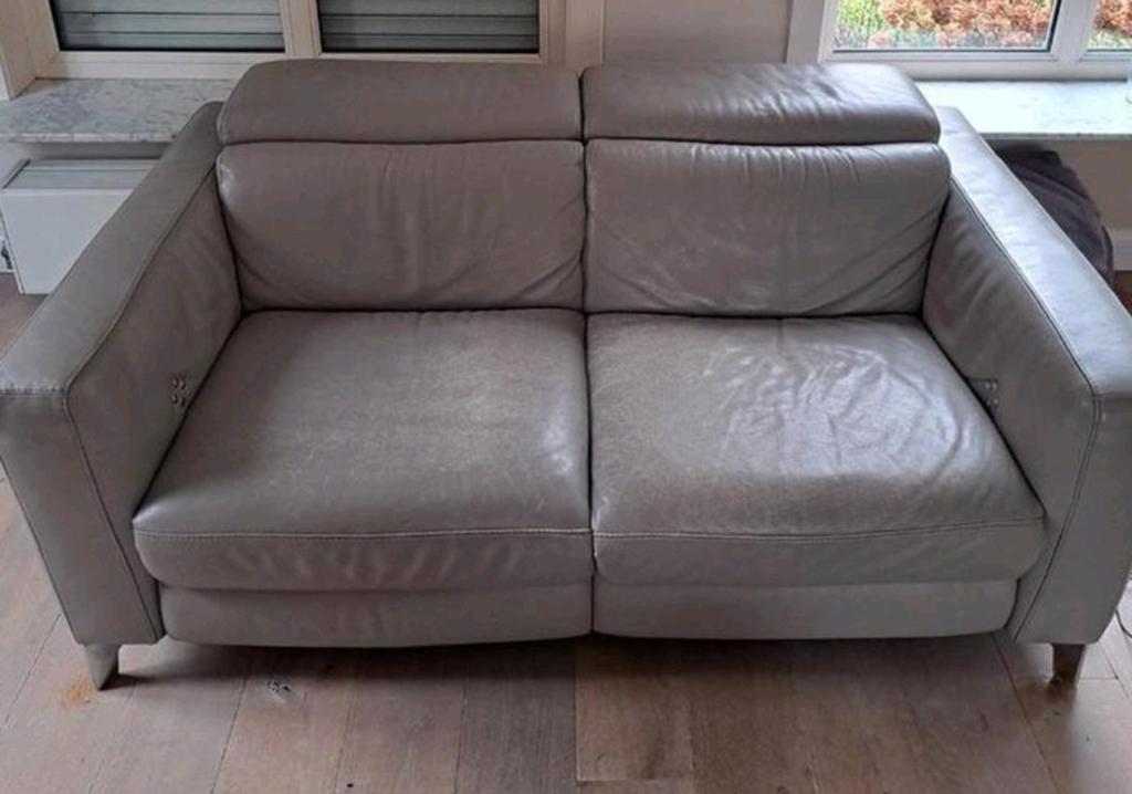 Salon Natuzzi 2 x tweezit met relax aan hoofd en benen, Ophalen