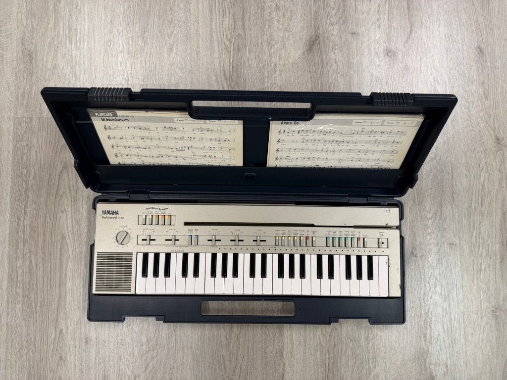 Vintage Yamaha PortaSound PC-100 met Playcard Systeem, Musique & Instruments, Enlèvement ou Envoi, Utilisé, Yamaha