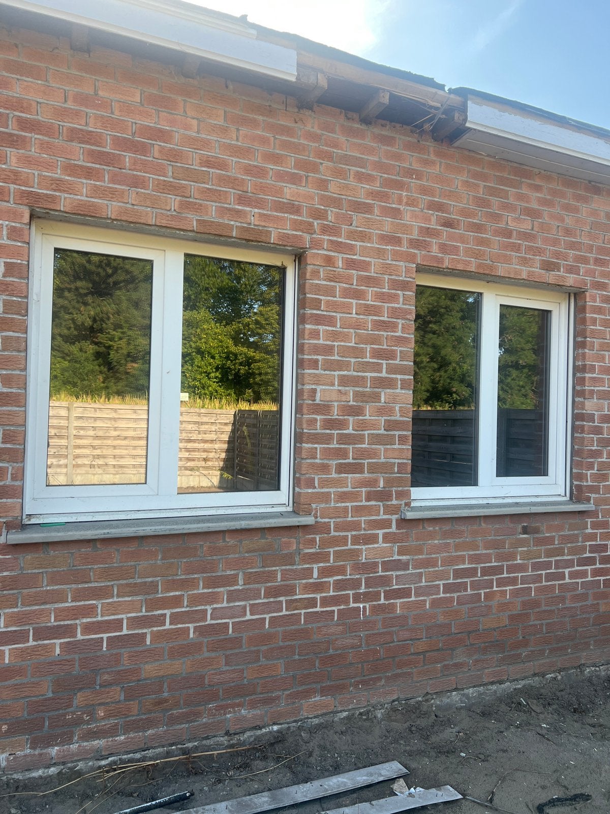 3 Profel PVC opengaande ramen met HR++ glas, Ophalen, Gevelraam of Ruit, 120 tot 160 cm, Zo goed als nieuw