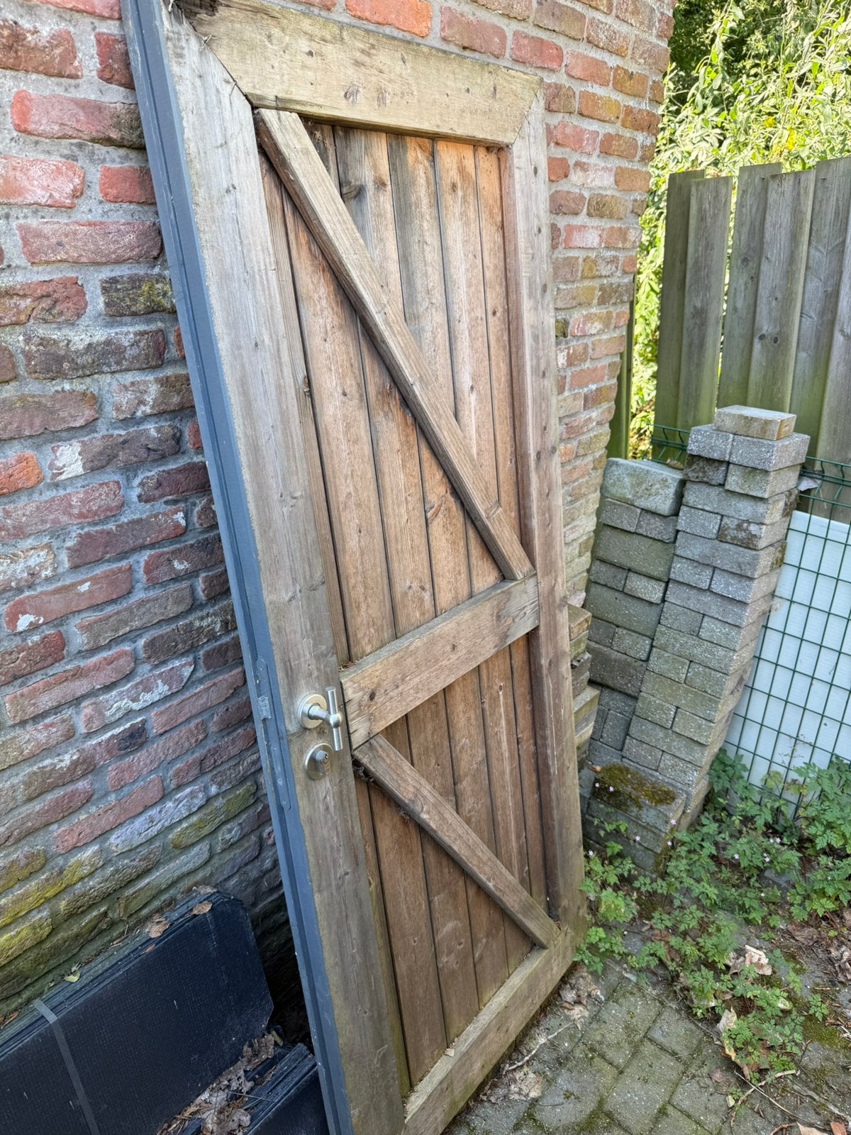 Gratis deur tuinhuis, Enlèvement, Utilisé, Bois, Abri de jardin