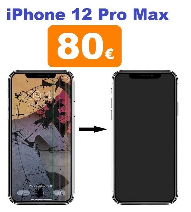 Réparation écran iPhone 12 Pro Max pas cher à Bruxelles, Enlèvement, Autres types, Apple