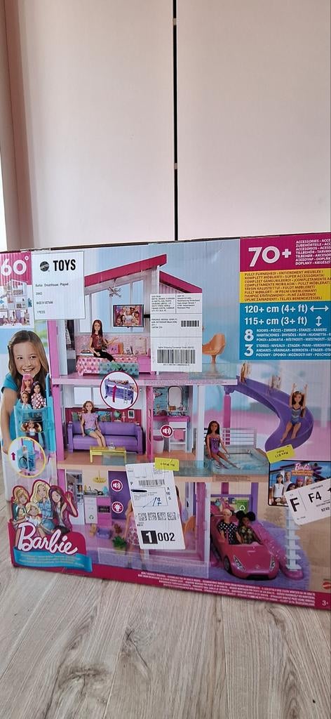 Groot Barbie Dreamhouse Playset van Mattel 360° NIEUW, Ophalen, Accessoires