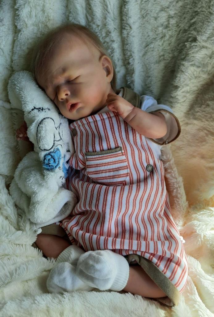 Reborn baby Noel, Verzamelen, Ophalen of Verzenden, Nieuw, Pop