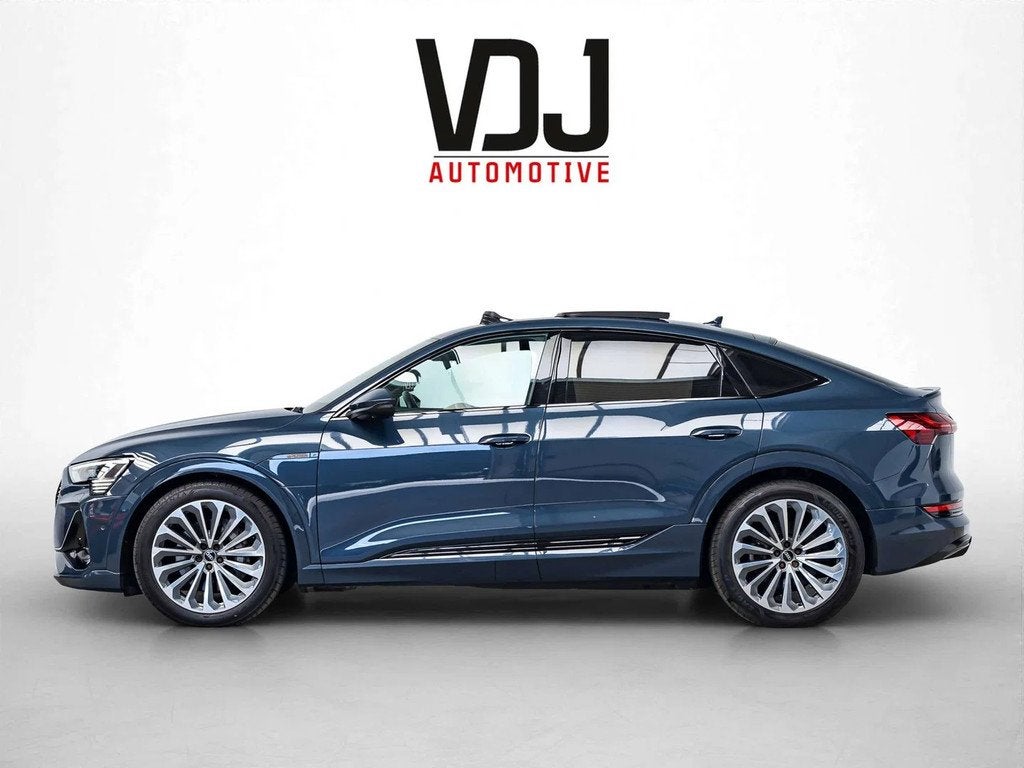 Audi e-tron 95 kWh 55 QUATTRO S-LINE|BANG&OLUFSEN|360°|HEAD, Auto's, Gebruikt, Zwart, Blauw, 408 pk