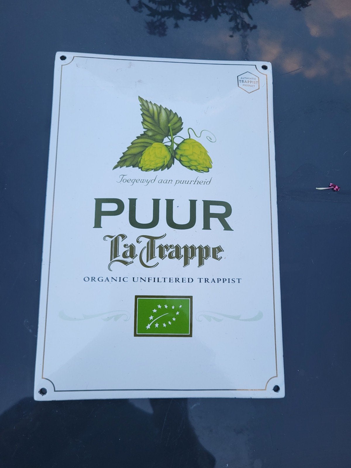La trappe, Verzamelen, Ophalen, Zo goed als nieuw, Reclamebord, Plaat of Schild, La Trappe
