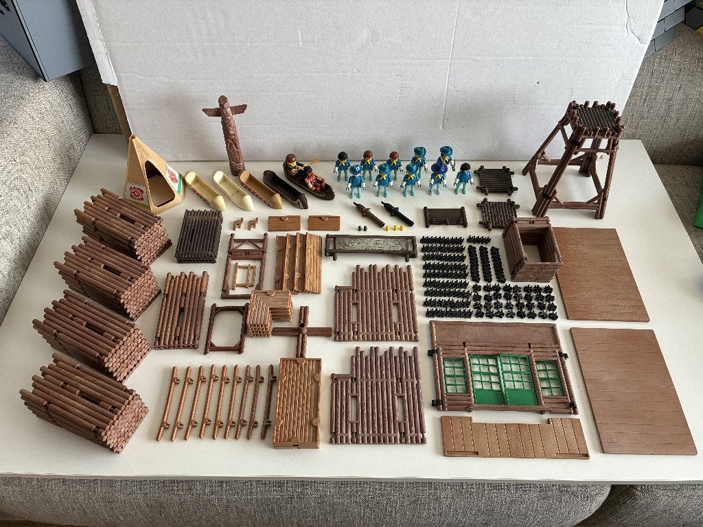 Playmobil Vintage Western Fort Randall onderdelen - Lot C3, Enfants & Bébés, Enlèvement ou Envoi, Autres séries, Utilisé, Château/Fort