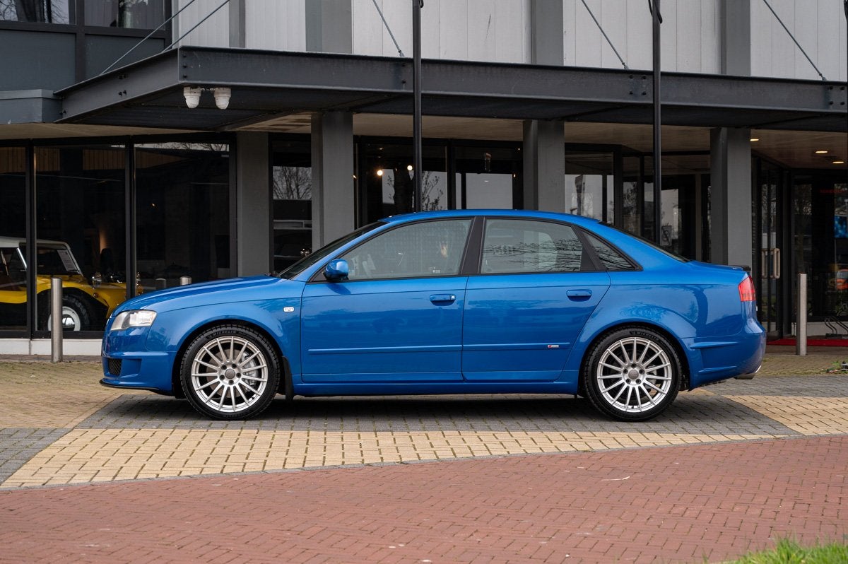Audi A4 2.0 TFSI QUATTRO DTM (bj 2005), Auto's, 4 deurs, Gebruikt, 4 cilinders, Blauw