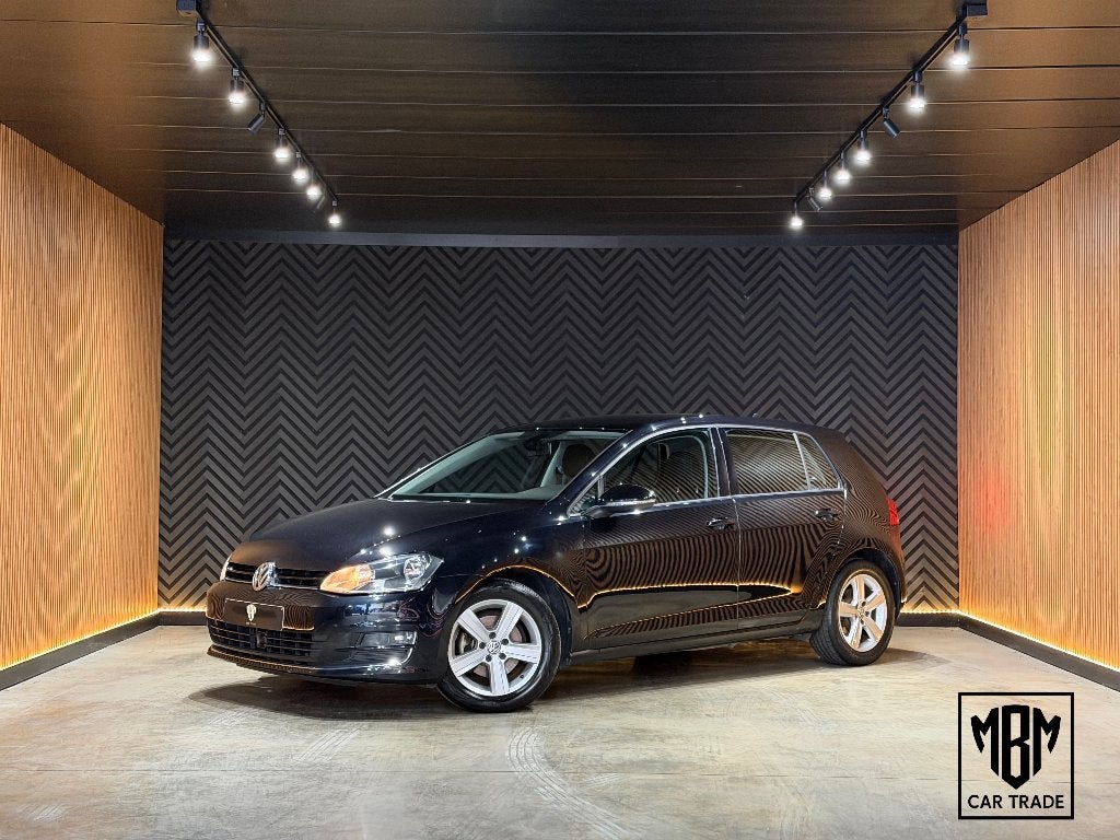 ✅ Vw Golf 7 1.4 TSI Highline GARANTIE ACC Navi Alcantara, Zwart, 4 cilinders, Alcantara, Zwart
