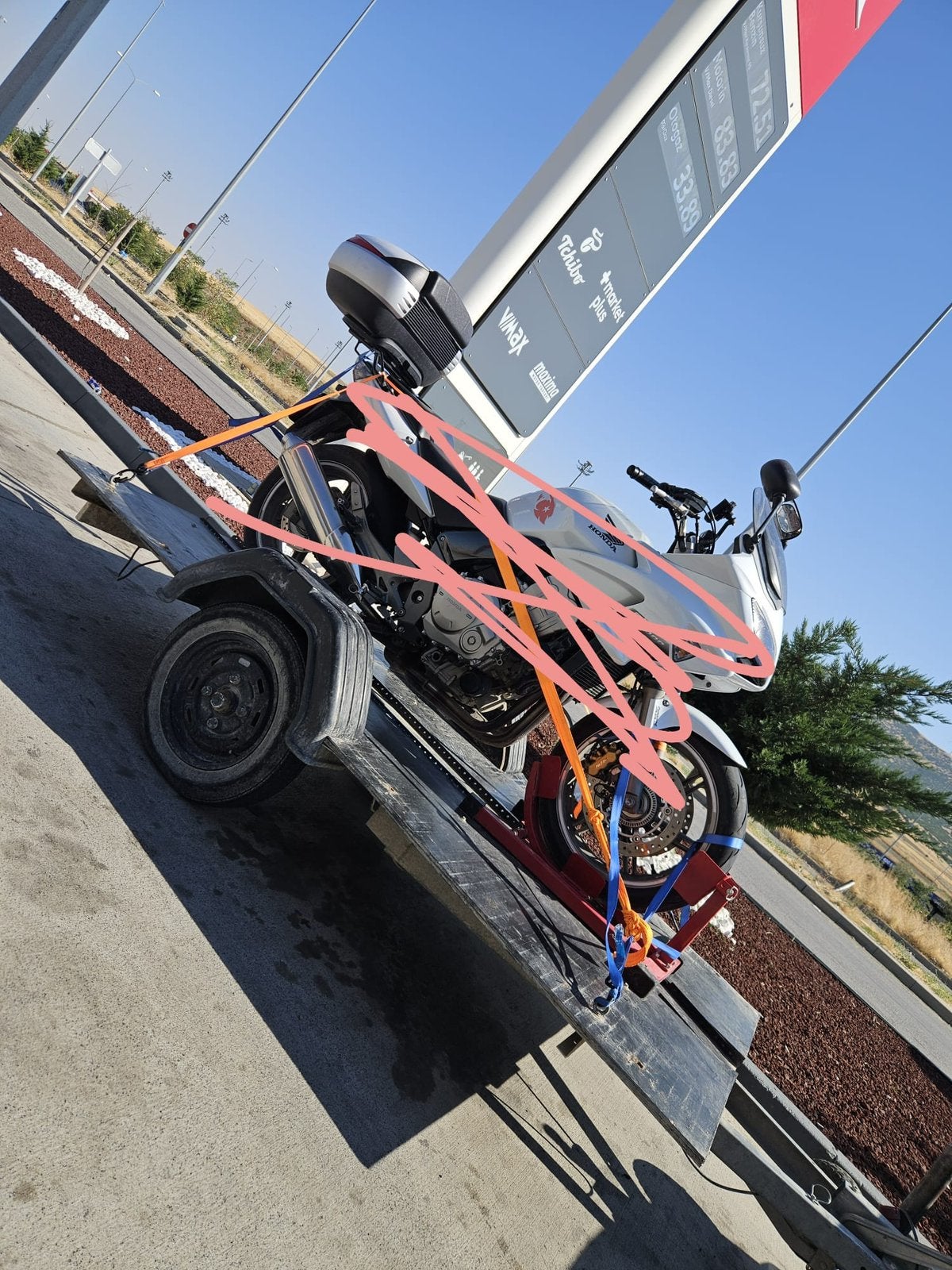 Motot trailer met wielklem, Autos : Divers, Enlèvement, Utilisé