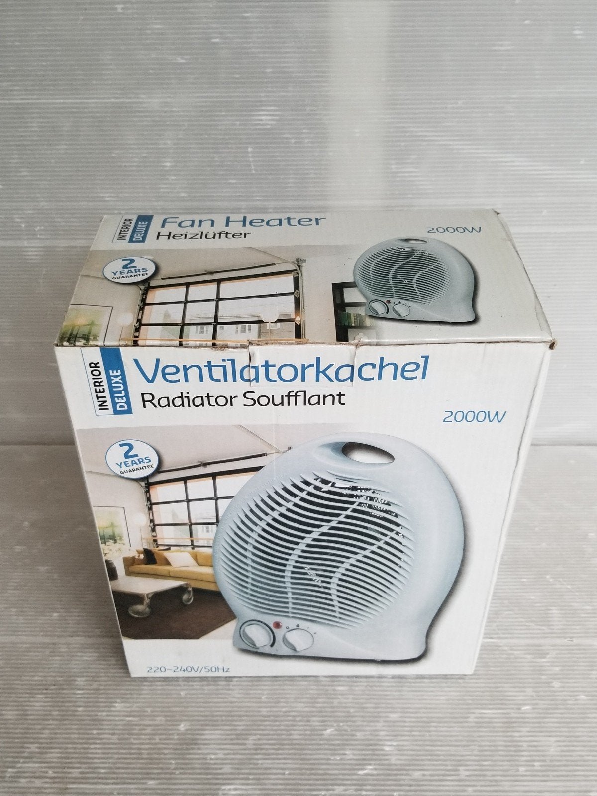 Salle de bain, chambre, chauffage, thermo, Electroménager, Enlèvement ou Envoi, Neuf, Ventilateur de table