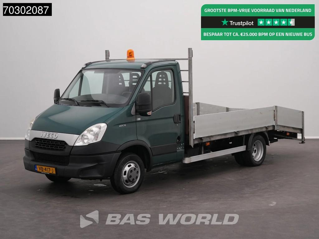 Iveco Daily 35C15 3.0L Open Laadbak 3,5t Trekhaak 150PK Dubb, Auto's, Euro 5, Gebruikt, 4 cilinders, Iveco