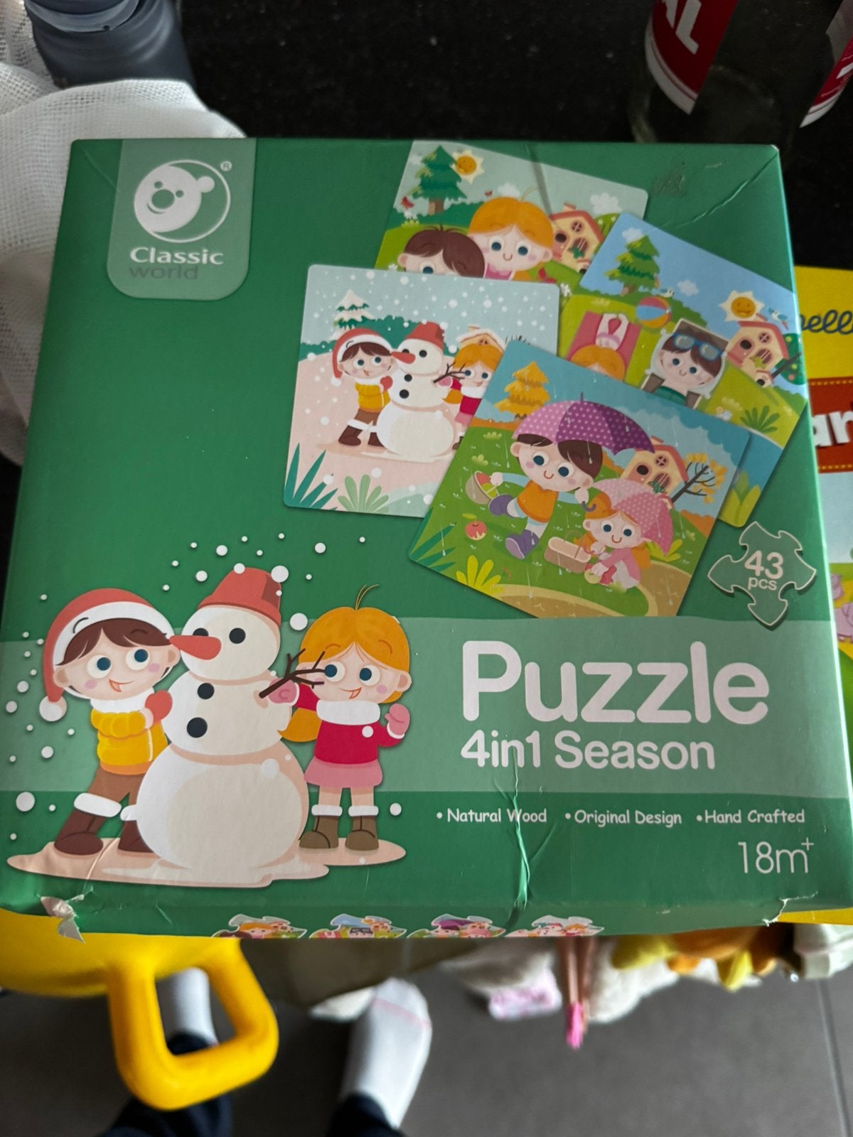 4 puzzels - 4,6,9,12 stukken, Kinderen en Baby's, Ophalen of Verzenden, Zo goed als nieuw, Puzzelen