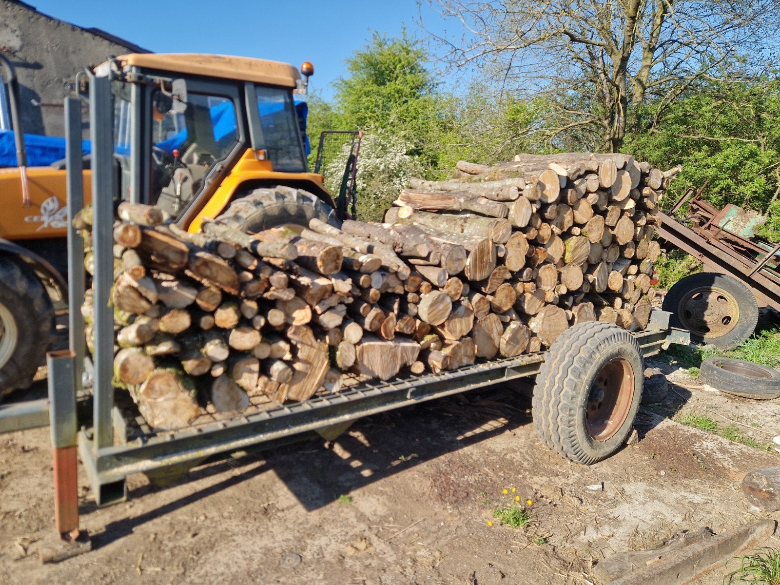 remorque a bois 5-6steres, Enlèvement