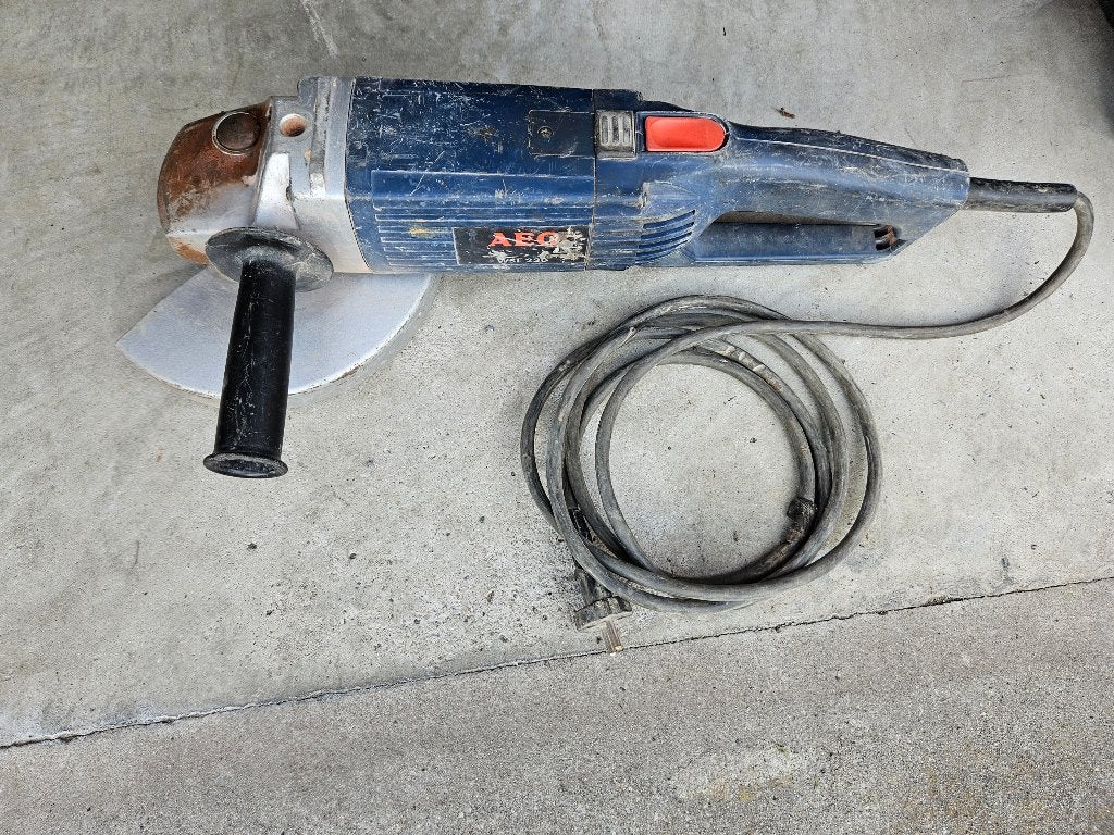 AEG WSL 230mm Grote Slijpschijf, Doe-het-zelf en Bouw, Gereedschap | Slijpmachines, Ophalen of Verzenden, Gebruikt, 1000 watt of meer