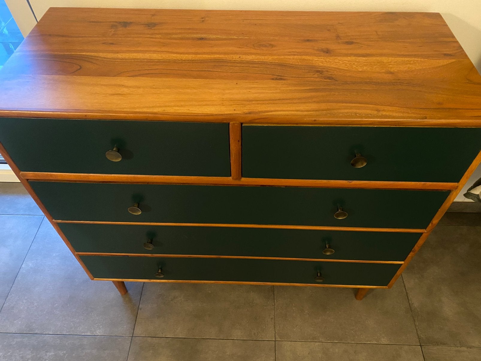 Ladekast of dressoire, Maison & Meubles, Armoires | Commodes, 25 à 50 cm, 5 tiroirs ou plus, Moins de 100 cm, Vintage