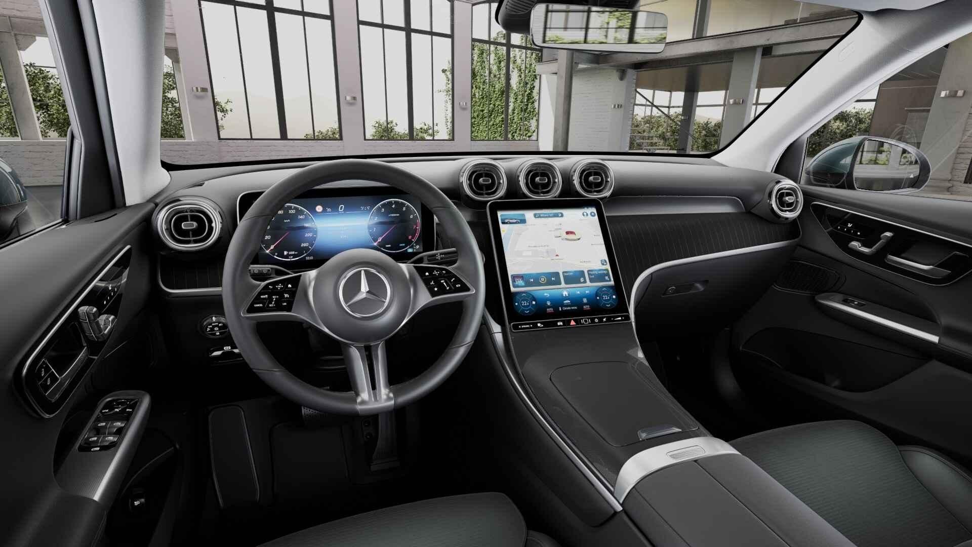 Mercedes-Benz GLC-klasse 200 4MATIC SUV Luxury Line | Panora, Auto's, Mercedes-Benz, Stof, Zwart, 4 cilinders, 5 zetels