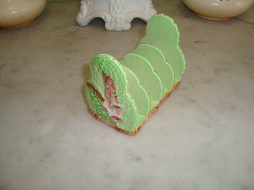 Étagère à pain. Carlton Ware, décor Foxglove., Enlèvement