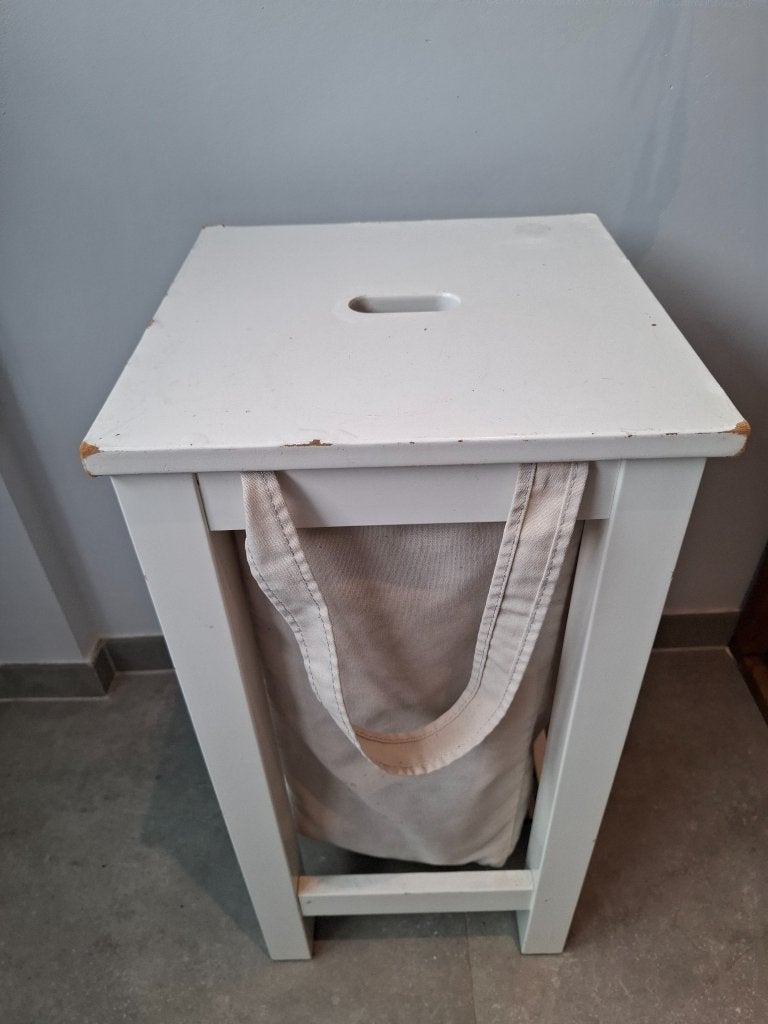 Mooie wasmand met houten frame en uitneembare waszak, Ophalen, Minder dan 50 cm, Gebruikt, Overige typen