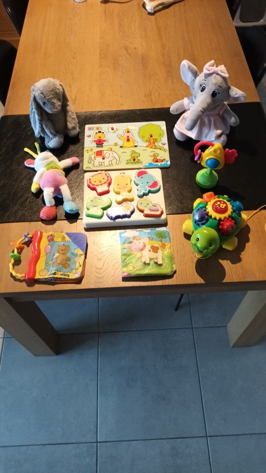 babyspeelgoed + puzzelmatten, Ophalen, Gebruikt