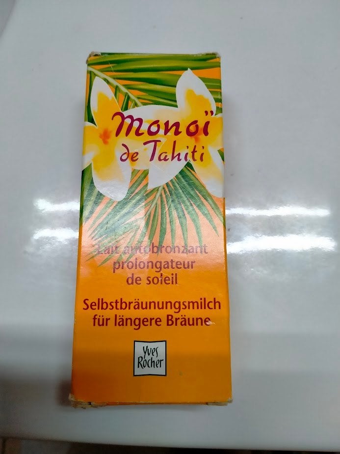 Monoï de Tahiti,zelfbruinende after-sun bodymelk125 ml., Bijoux, Sacs & Beauté, Enlèvement ou Envoi, Neuf, Coup de soleil ou Après-soleil