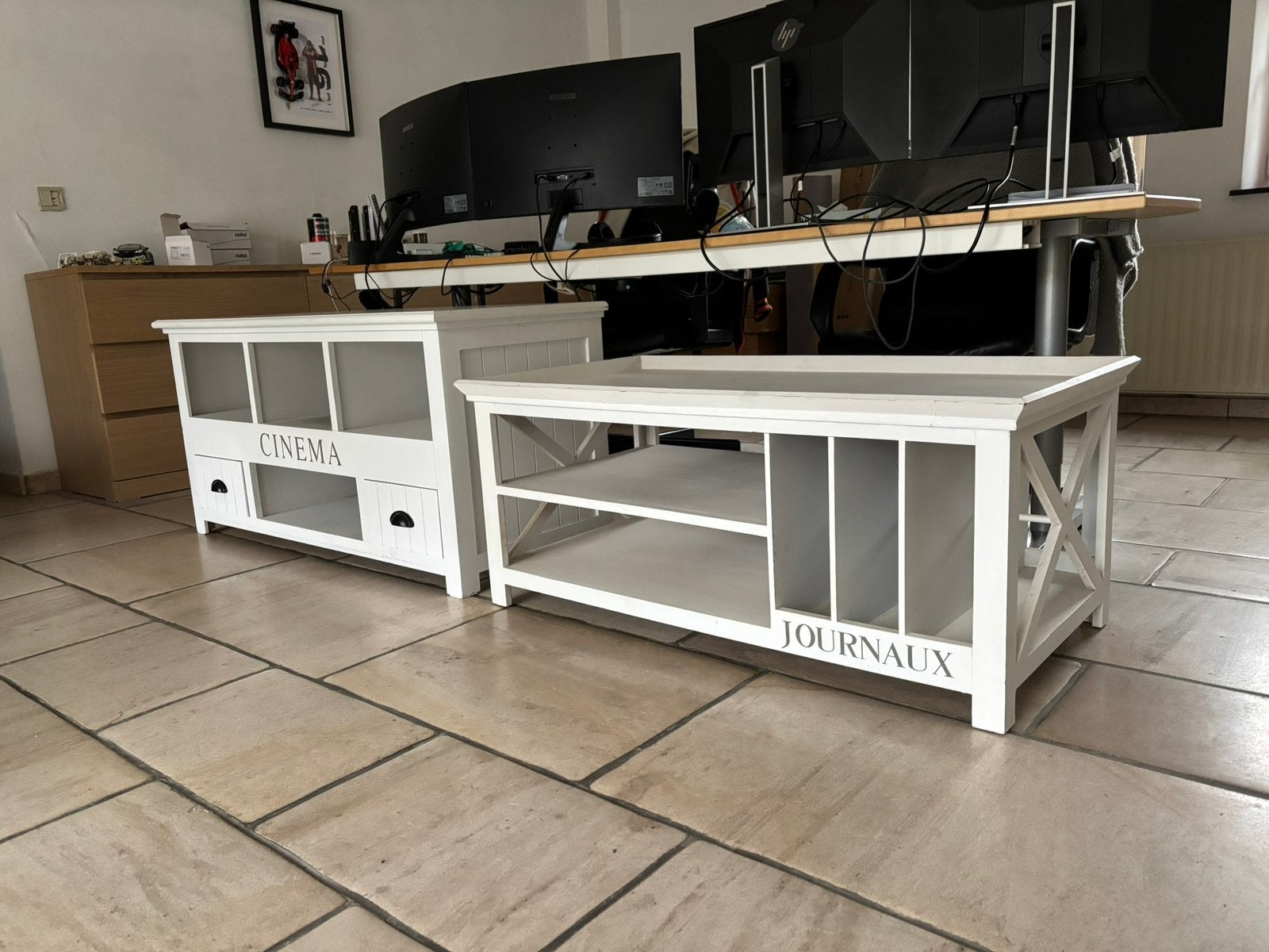 Table de salon et meuble tv, Ophalen
