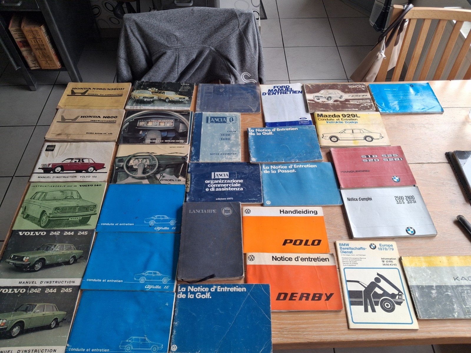 anciens livres techniques voitures, Enlèvement