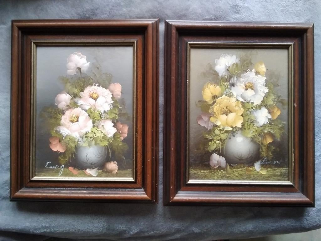 2 schilderijtjes van Anton Domburg, Enlèvement
