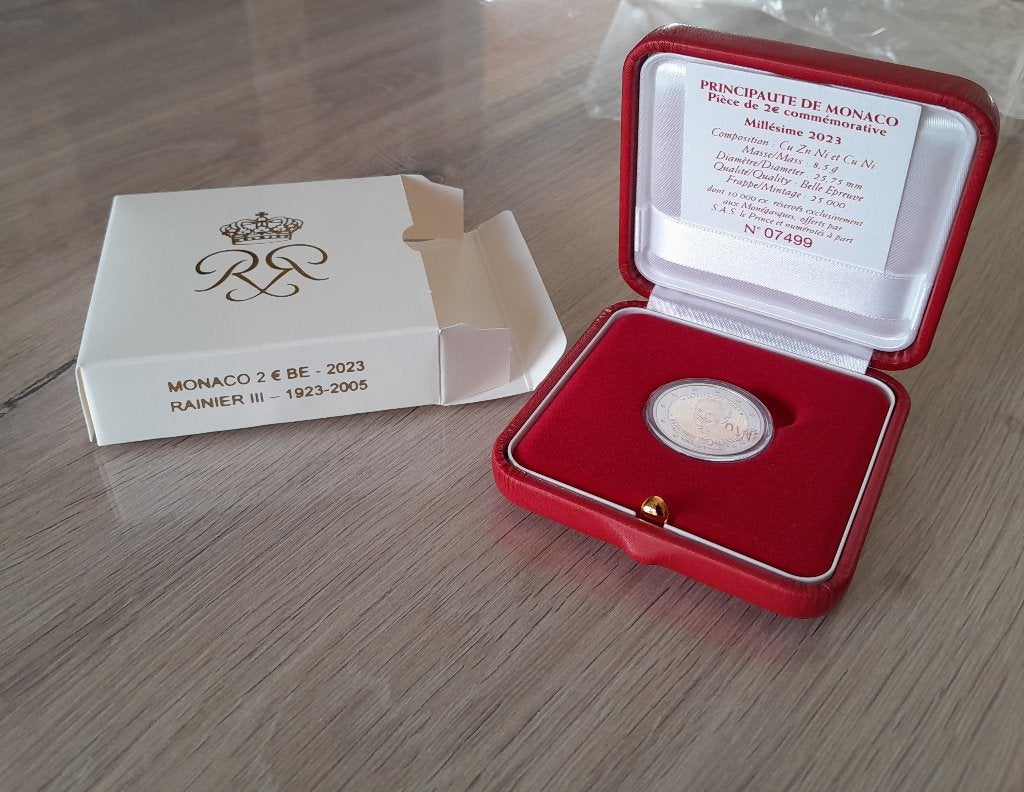 2 euro Monaco 2023 Rainier III Proof, Postzegels en Munten, Munten | Europa | Euromunten, Ophalen, Monaco, 2 euro, Losse munt