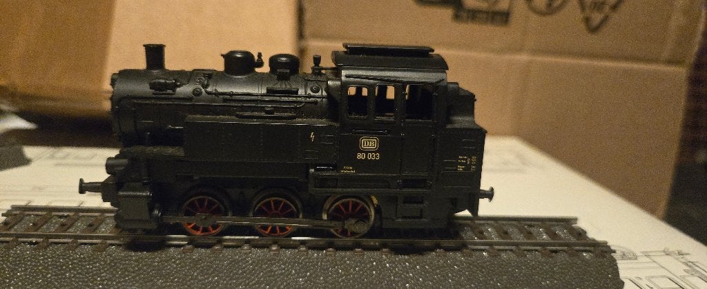 Marklin Locomotive BR80 033, Analogique, Enlèvement ou Envoi, Courant alternatif, Utilisé