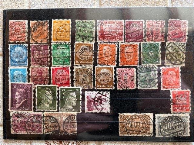 Postzegels Deutsche Reich, Postzegels en Munten, Ophalen, Duitse Keizerrijk, Gestempeld