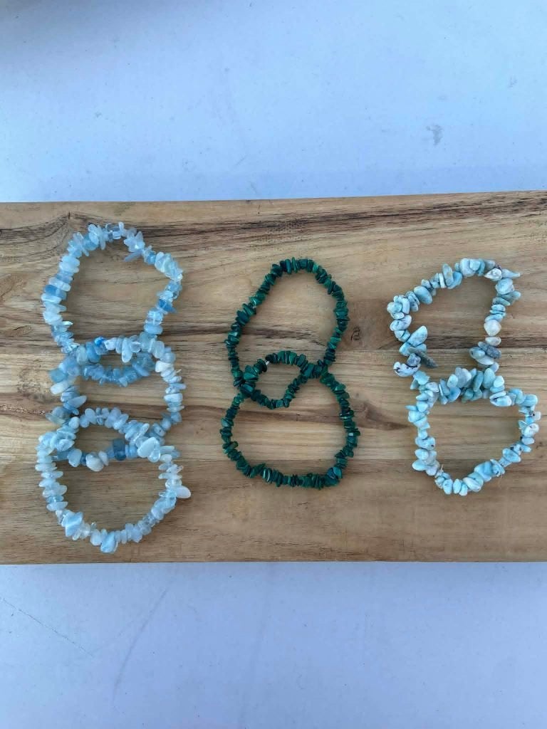 3 soorten splitarmbanden, echte mineralen, Ophalen of Verzenden, Nieuw, Overige kleuren, Overige materialen