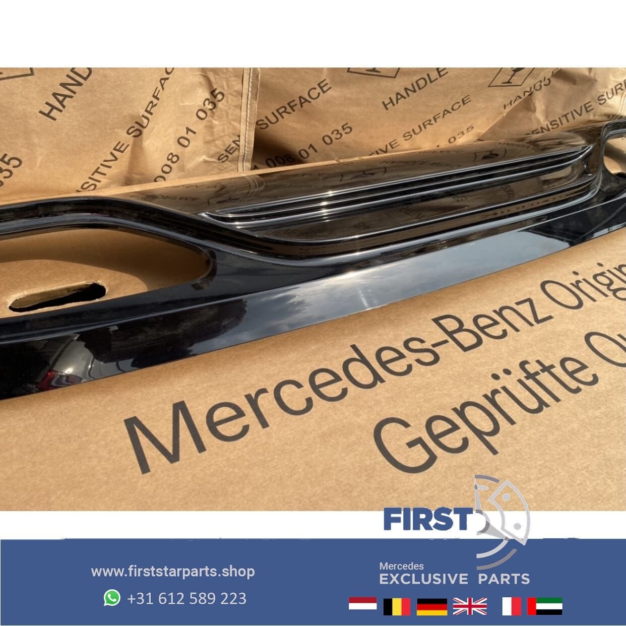 W176 FACELIFT AMG Diffuser ORIGINEEL Mercedes A KLASSE 2012-, Gebruikt, -, Ophalen of Verzenden, -