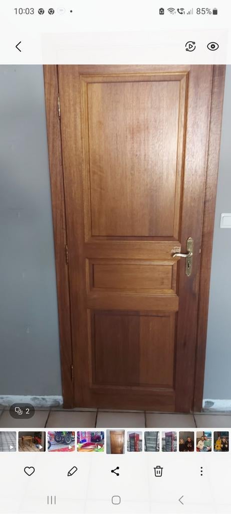 A vendre 5 portes en meranti, Bricolage & Construction, Fenêtres & Moustiquaires, Enlèvement