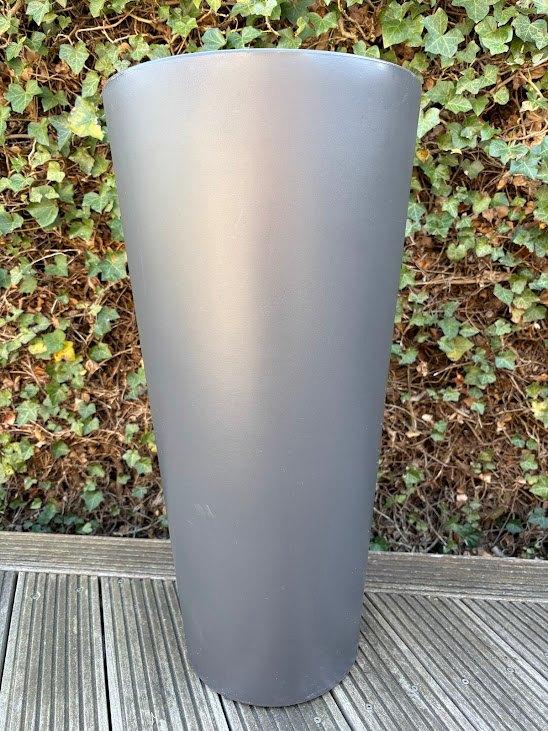 ELHO Bloempot Grijs, Kunststof, Rond, Zo goed als nieuw, Tuin