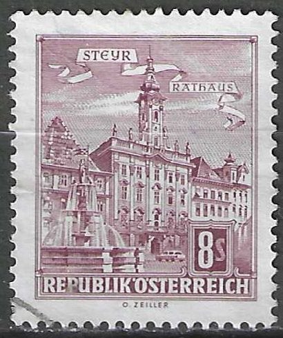 Autriche 1962/1970 - Yvert 959BA - Bâtiments (ST), Envoi, Affranchi
