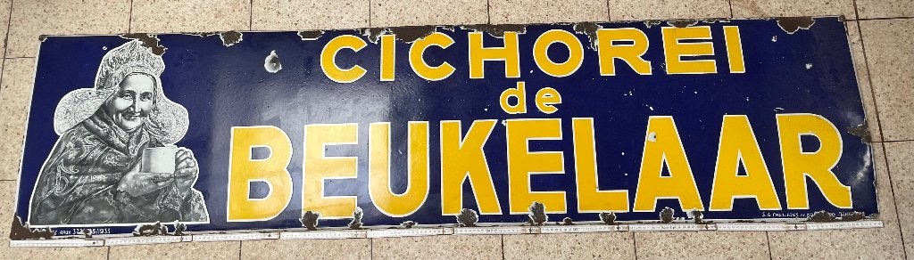 EMAILLE PLAAT DE BEUKELAAR, Verzamelen, Ophalen, Gebruikt