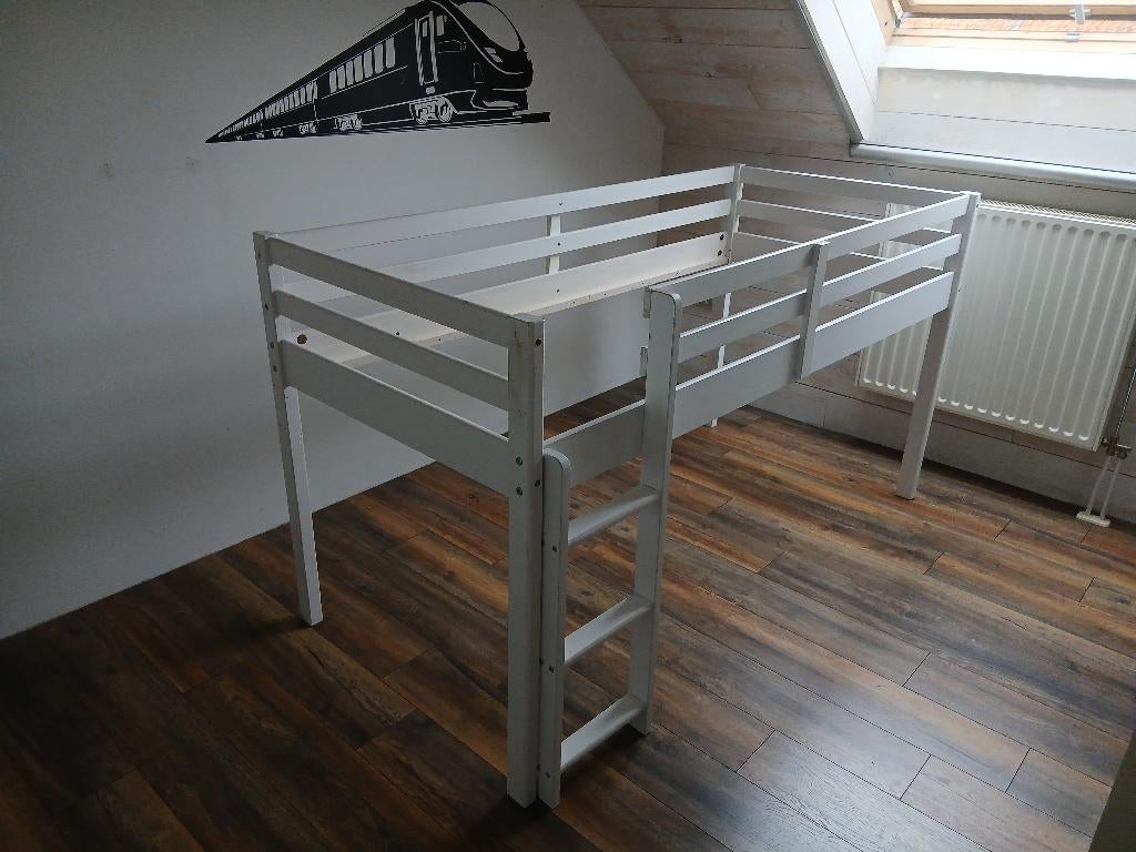 Lit, lit simple, lit mezzanine 90x200, 90 cm, Une personne, Enlèvement, Utilisé